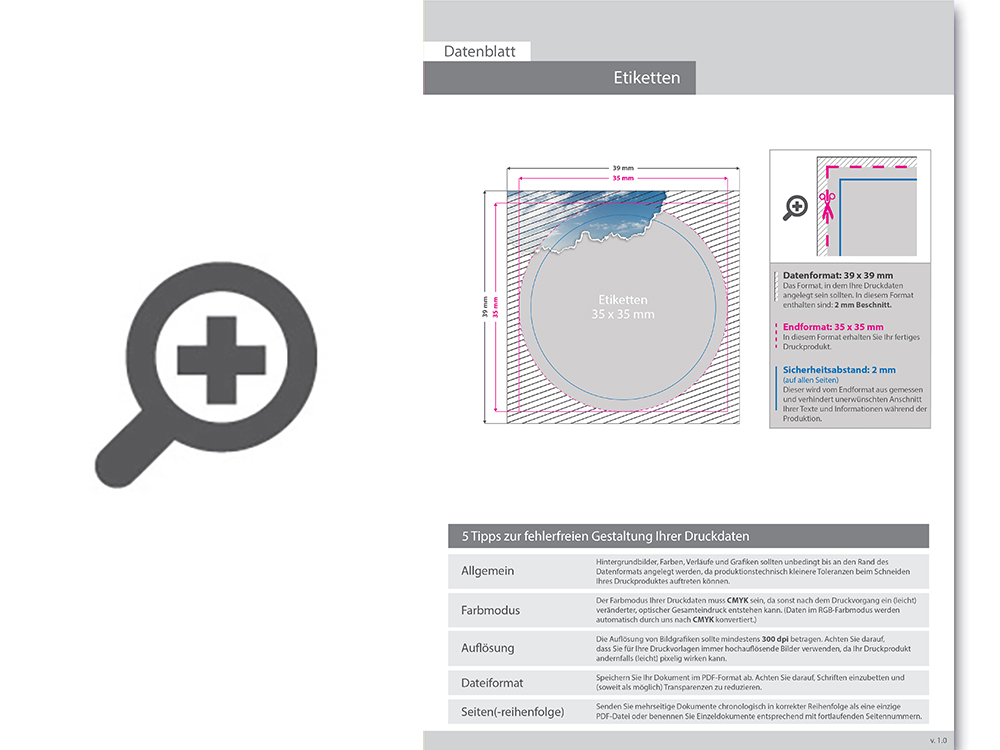 Product Bild nassleimetikett_rund_(3_5_cm_x_3_5_cm)__4_0-farbig_bedruckt__mit_hei__folienpr__gung